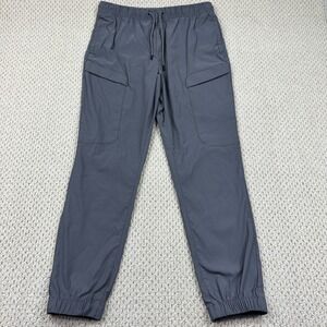 Messi Collection Joggers Mens M Gray Woven Nylon Cargo Pants Utility Stretch
